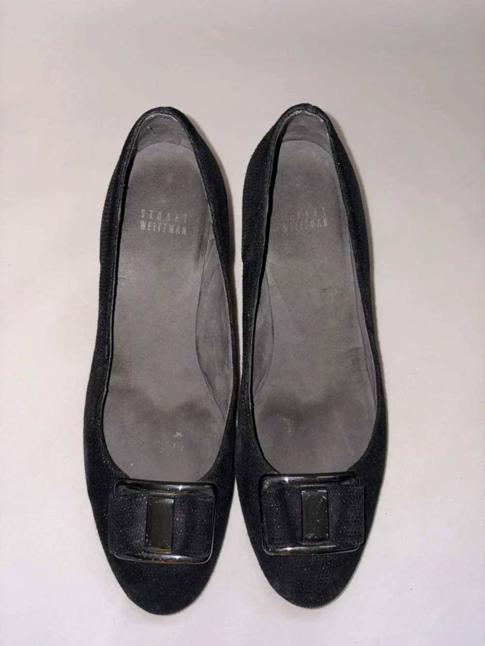 Stuart Weitzman Proper Goosebump Leather Wedge Pumps Size‎ 9 - Picture 3 of 8